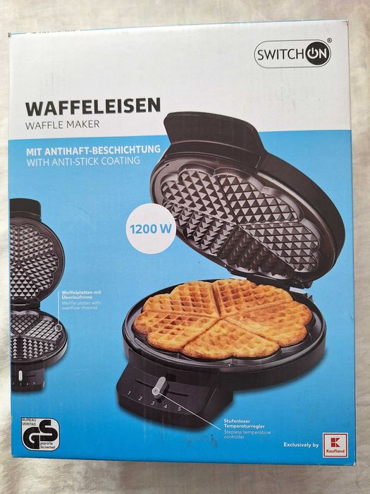 Aparat electric pentru facut 5 vafe putere 1200 W, Model SWITCH ON