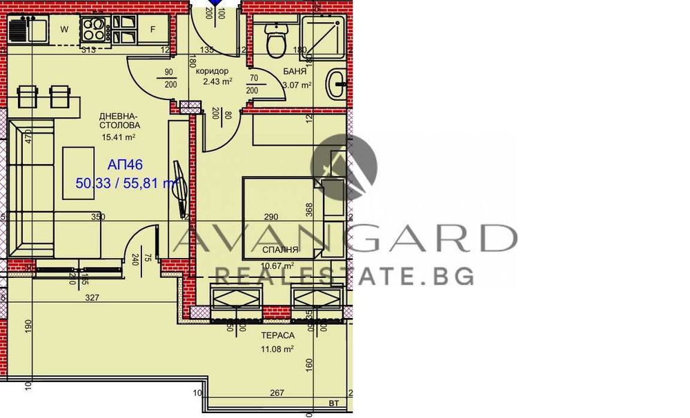 Продава се Двустаен апартамент в Пловдив, Кършияка - 56 кв.м за 1097 €/кв.м - Снимка #3