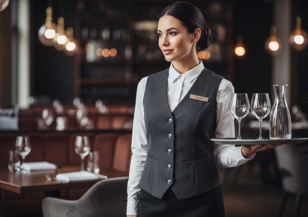 Жилетки для официантов и персонала | Пошив на заказ