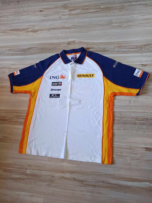 Оригинална мъжка тениска с яка ING Renault F1 Team