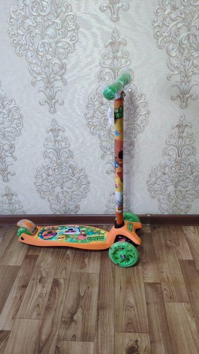 Самокат 3колесный "Ми-ми-мишки"