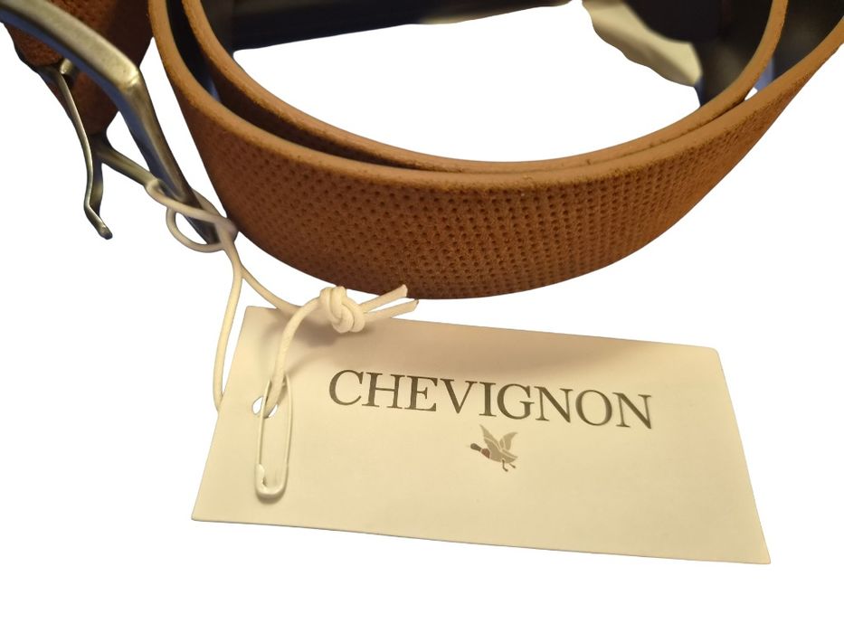 Нов мъжки оригинален колан CHEVIGNON (коняк / кафяв, размер 105/40)