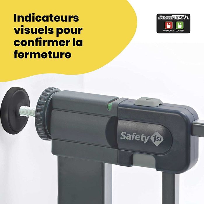 Portita de siguranță pentru copii Safety 1st Easy Close, 73-80 cm,gri