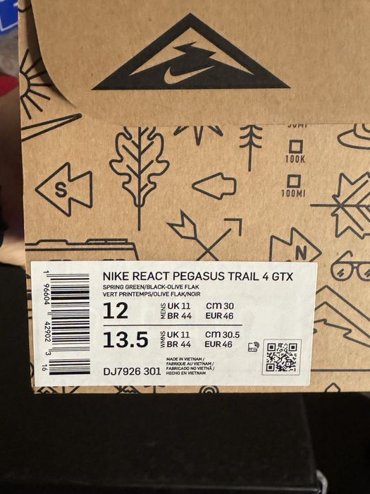 Маратонки Nike React Pegasus Trail 4 Gtx Gore-Tex