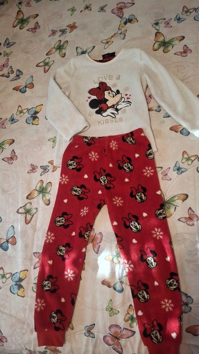 Pijama călduroasă fetițe Minnie mouse 116