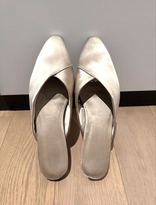 Papuci de casa din satin Zara Home