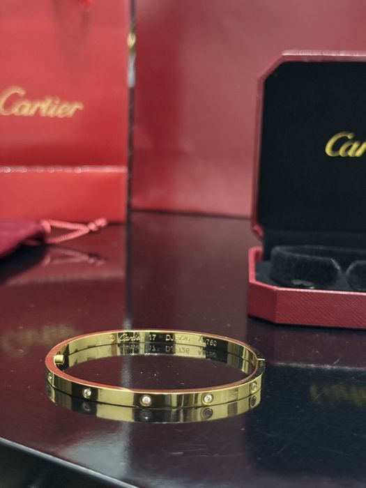 Гривна Cаrtiеr Love bracelet пълен комплект с 14k златно покритие
