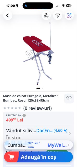 Masa calcat metalica Eurogold