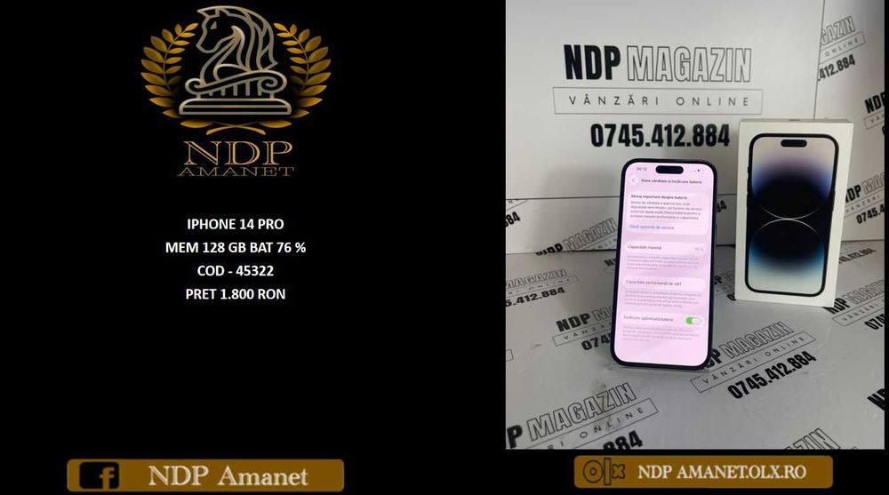 NDP Amanet NON-STOP Bld.Iuliu Maniu 69 IPHONE 14 PRO (45322)