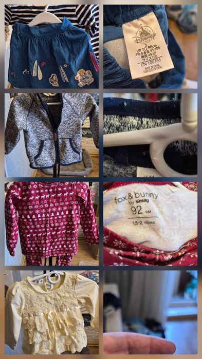 Огромная коробка стильных вещей для девочки 2-4 годика