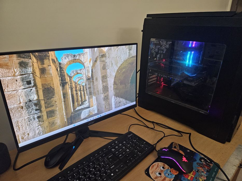 Геймърски компютър Ryzen 7 2700, GTX 1070 8GB, 16GB, Водно