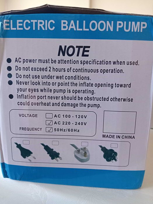 Ел помпа за балони под наем