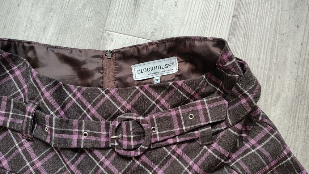 Vintage карирана пола Coquette style