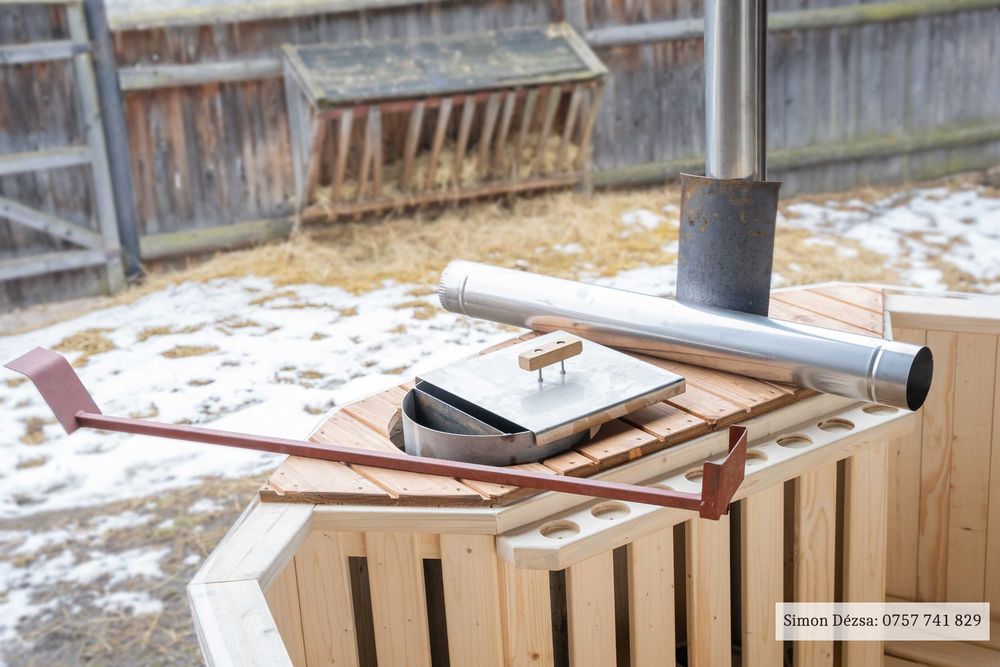 Ciubar din lemn cu soba inox si toate componentele inclus in pret!