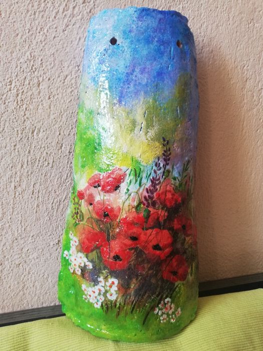 Декупаж на керемиди и бутилки