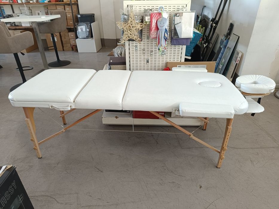 Masa masaj alba piele ecologica 240 kg
