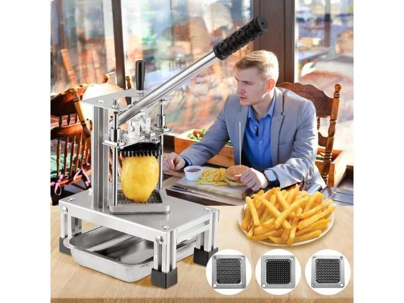 Ръчна Машина за Рязане на Картофи с 3 Размера Ножове Tnamdan