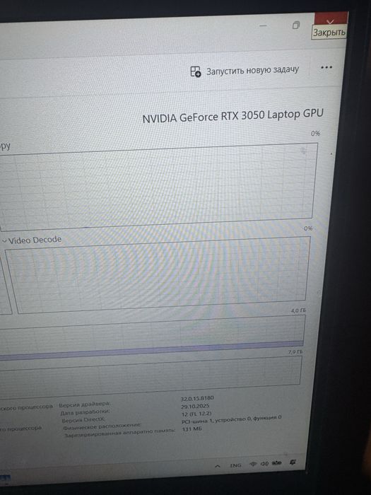 Ноутбук Lenovo RTX 3050