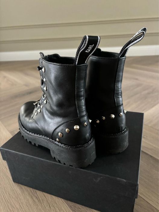 Karl Lagerfeld кожаные  ботинки 36 оригинал
