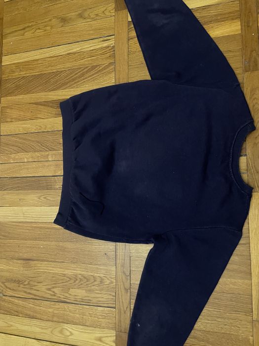 Худи, свитер H&M, темно-синий, с начесом, 134/140, 9-10 лет