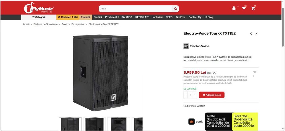Boxa pasiva Electro-Voice Tour-X TX1152