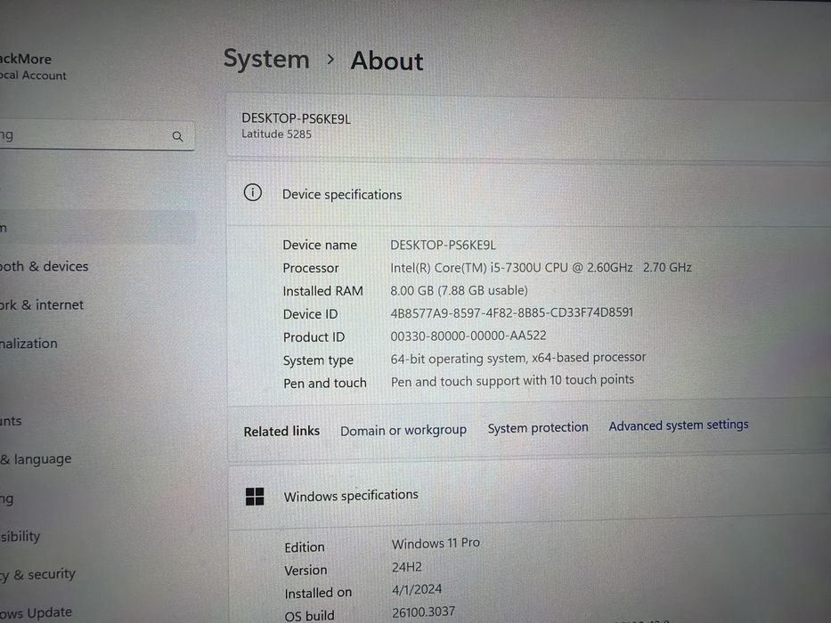 Laptop tableta Dell Latitude 5285 i5 8gb 256ssd
