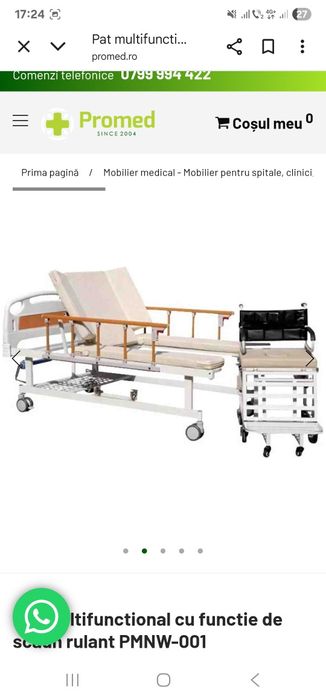 Vand pat pentru persoane cu dizabilitati