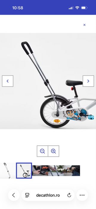 Bicicleta copii DARK-HERO 500 + bara initiere gratuit