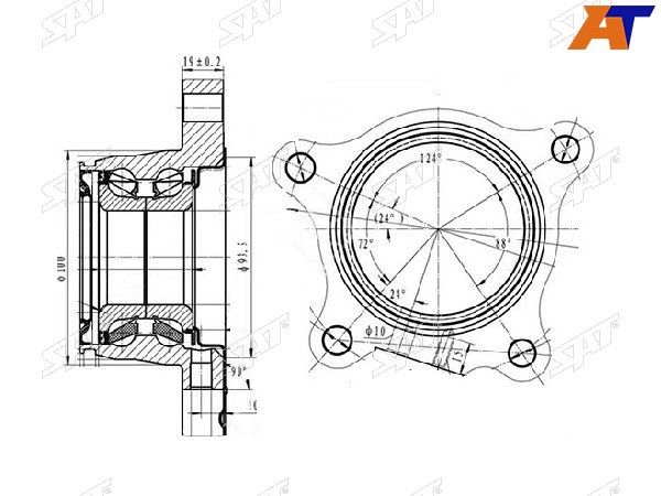 Полуступица Toyota 4runner