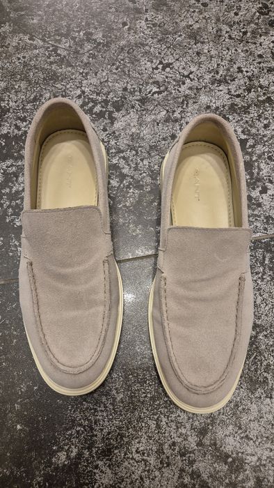 Pantofi lofersi barbati piele intoarsa Gant