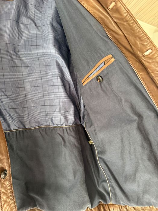 Мъжко кожено яке Massimo Dutti XXL