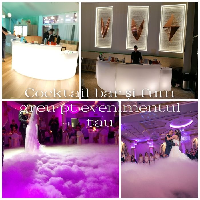 Cocktail bar mobil /360 video booth / Fum greu + Tort de Shot-uri