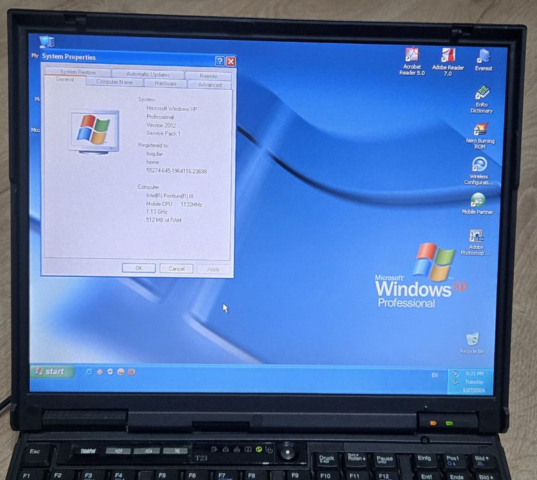 Laptop de colectie IBM T23 Perfect Functional