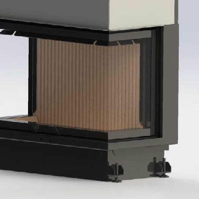 Semineu metalic pe lemne CRYSTAL 80 – ECO