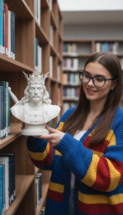 Statueta bust Stefan cel Mare