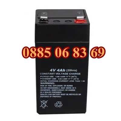 Акумулаторна батерия за кантар, везна, 4V 4Ah, размер 47х47х100mm