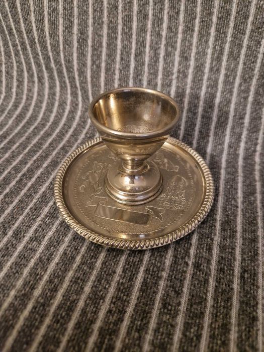 Посребрен подаръчен комплект за бебе Seba