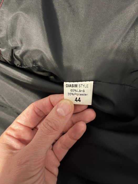 Costum bărbătesc ocazie nr44 Diasym Style ca NOU+cămașă și papionCADOU