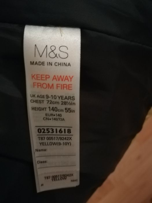 Vesta Marks Spencer vârsta 8-10 ani