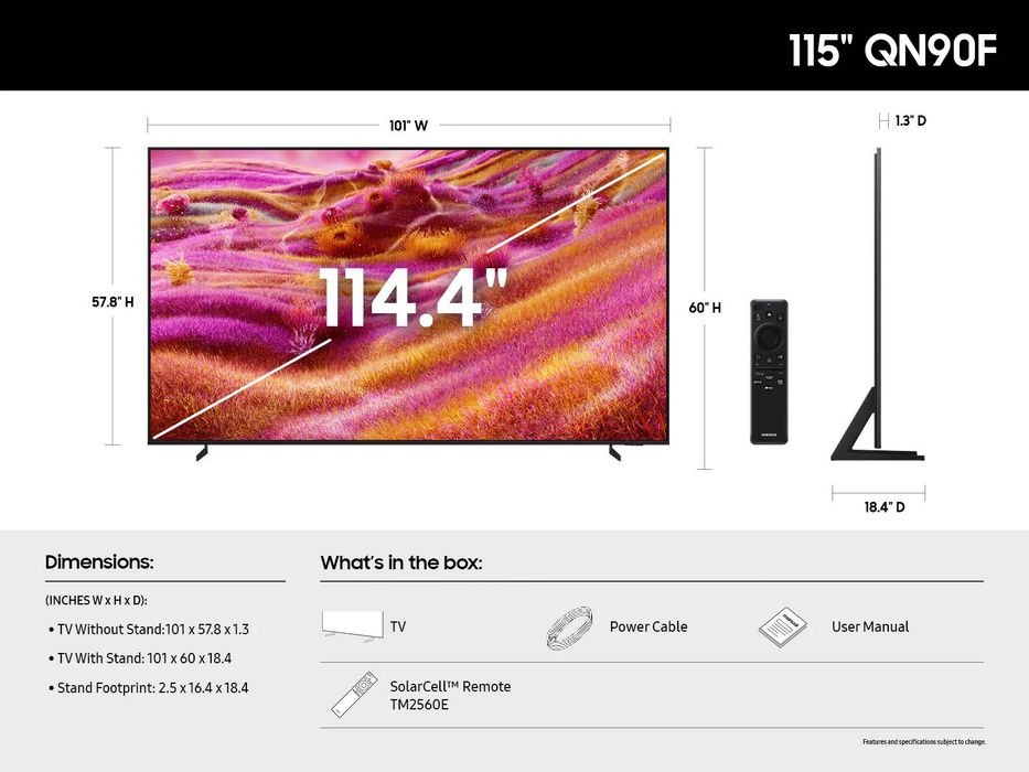 Samsung QE115QN90F NEW