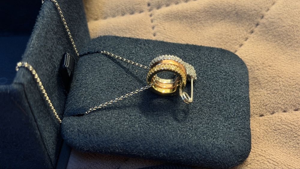 Colier apm MONACO ajustabil cu pandantiv tip „Safety Pin”