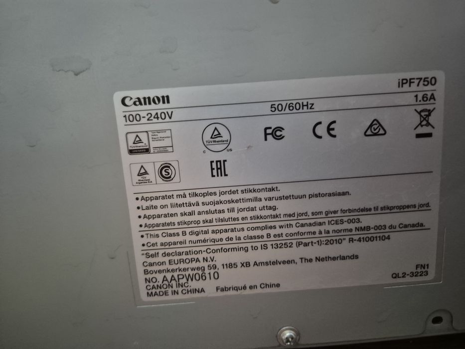 Плоттер Canon ipf 750