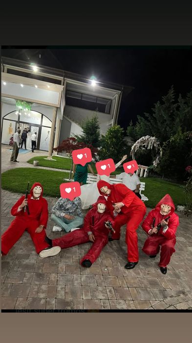 Închiriez costume "Casa del Papel" pentru "furatul miresei"