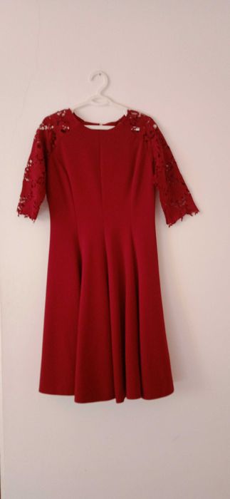 Вечернее платье бордовое