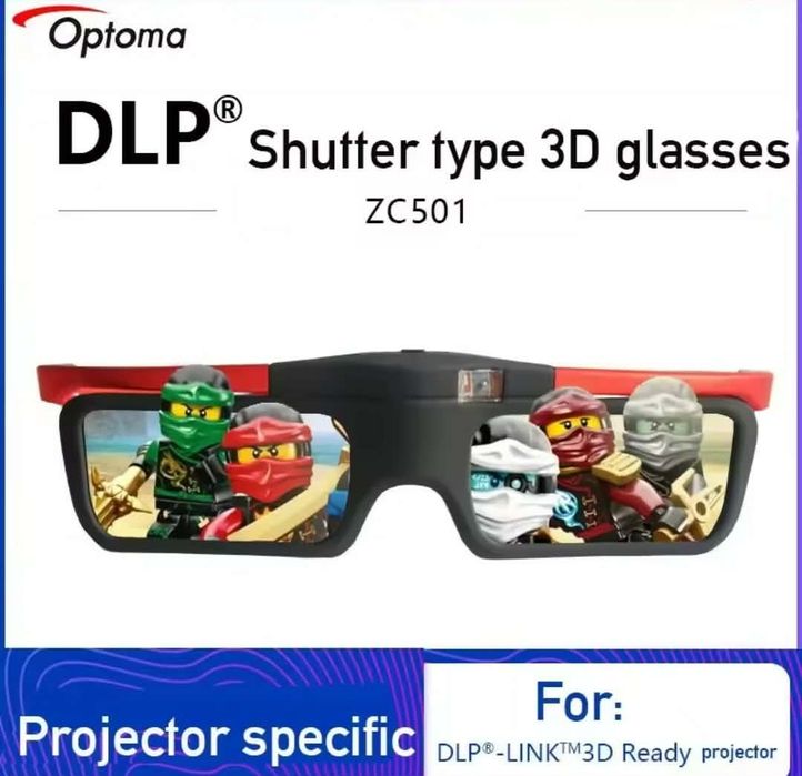 4buc ochelari 3d dlp activ ready optoma !pt videoproiectoare optoma
