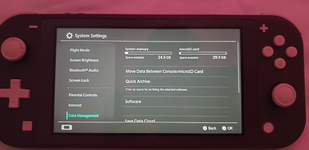 Nintendo switch lite, cu card sd 32gb si 2 jocuri