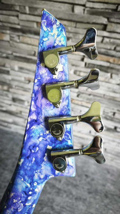Chitara electrica bass ARIA Pro II - Made in JAPAN - toc - SWIRL - Garantie