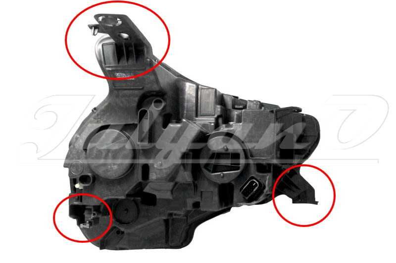 Щипки (водачи, крепежи) за закрепване на фар за CITROEN C4 III + C4X
