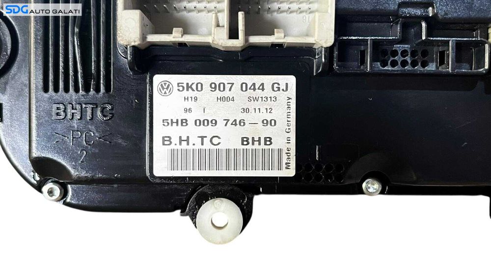 Panou Modul Unitate Comanda AC Aer Conditionat Clima Climatronic Dublu Dual Zone Volkswagen Golf 6 Plus 2008 - 2013 Cod 5K0907044GJ 5HB009746 [LC0657]
