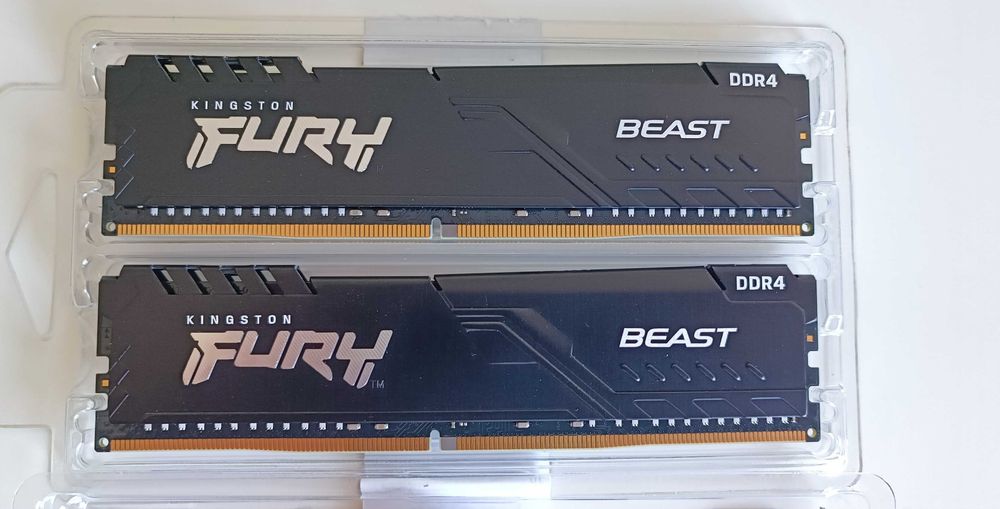 Memorie Kingston FURY Beast, 64GB DDR4, 3200MHz CL16, Dual Channel Kit